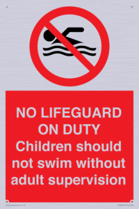 NO LIFEGUARD ON DUTY